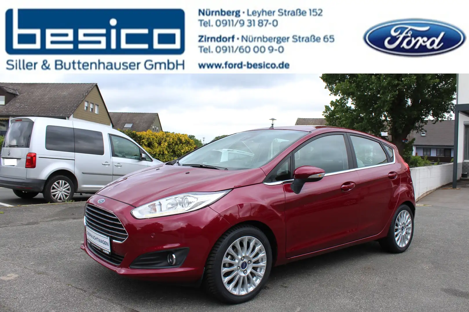 Ford Fiesta Titanium 1,0EcoBoost*Automatik*Navi*Zahnriemen NEU Rouge - 1
