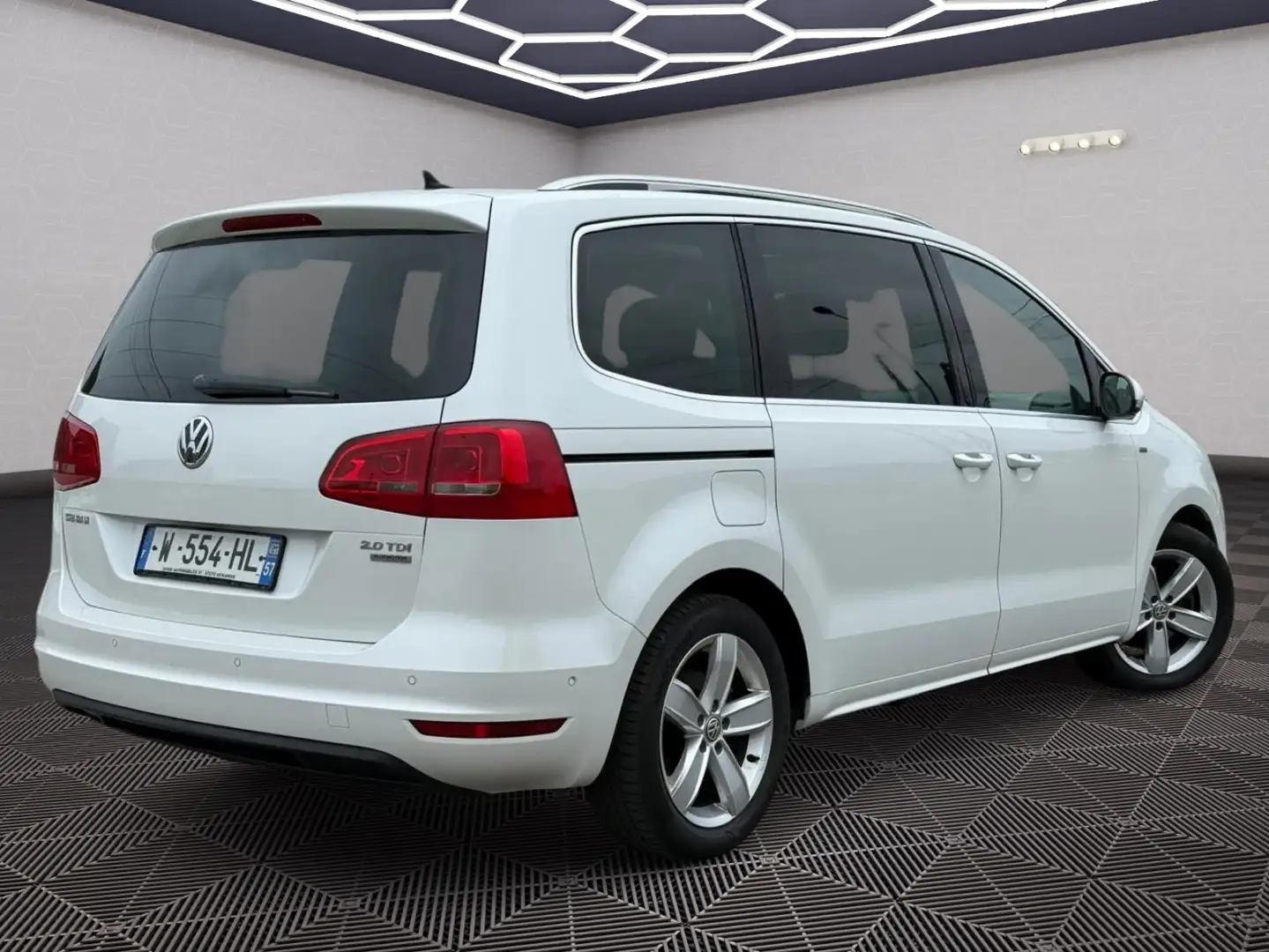 Volkswagen Sharan Life BMT Blanc - 2