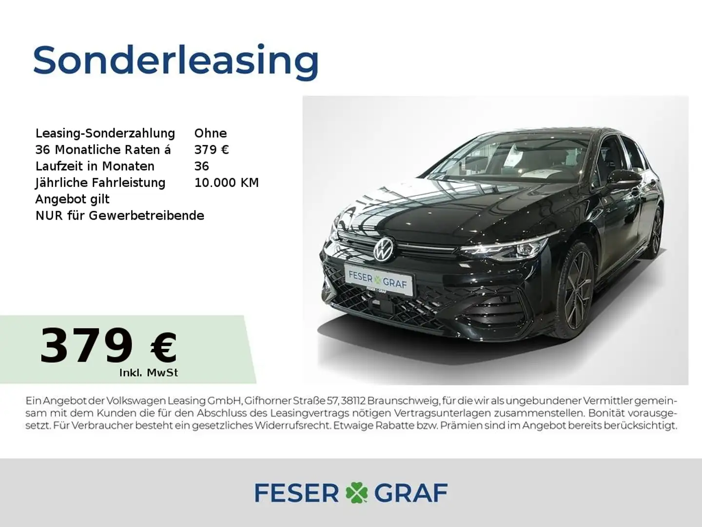 Volkswagen Golf R-Line 1,5 l eTSI OPF 150 PS 7-Gang-DSG Schwarz - 1