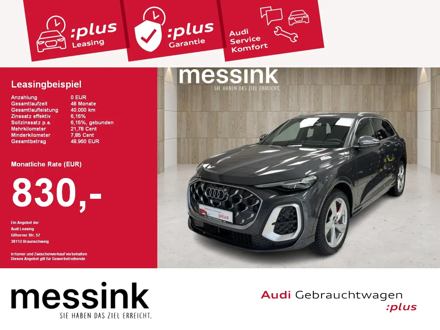 Audi SQ5 SUV TFSI 270 kW S tronic PanoDach S-Line Grau - 1