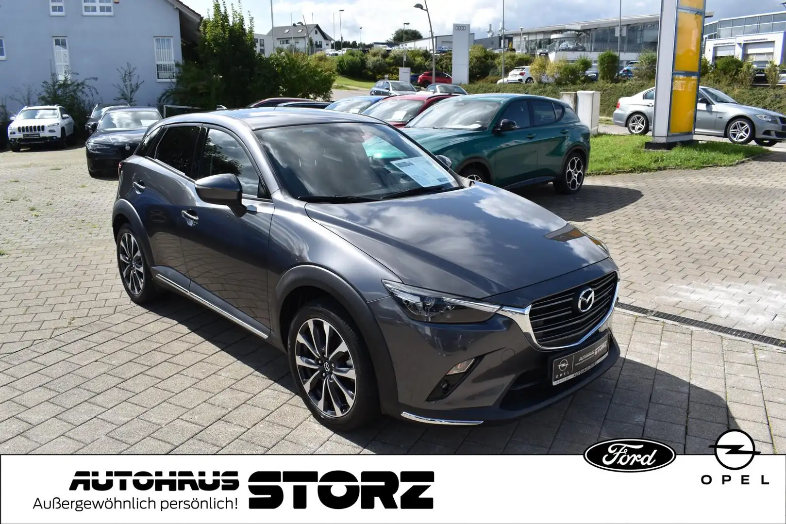 Mazda CX-3 Sports-Line AWD |HUD|8-FACH|MEMORY|NAVI|KAMERA|TOT Grau - 2