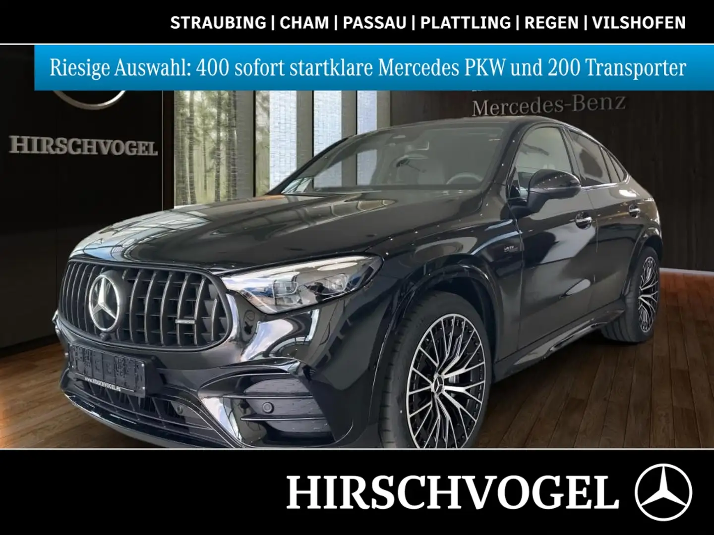 Mercedes-Benz GLC 43 AMG 4M Night+Pano+AHK+DISTRON+HUP+KEYLESS Schwarz - 1