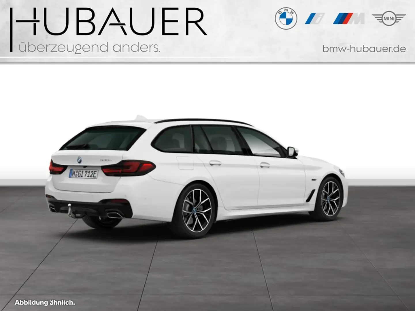 BMW 530 e Touring [M Sport, Laser, HUD, AHK, 19" LMR] Weiß - 2