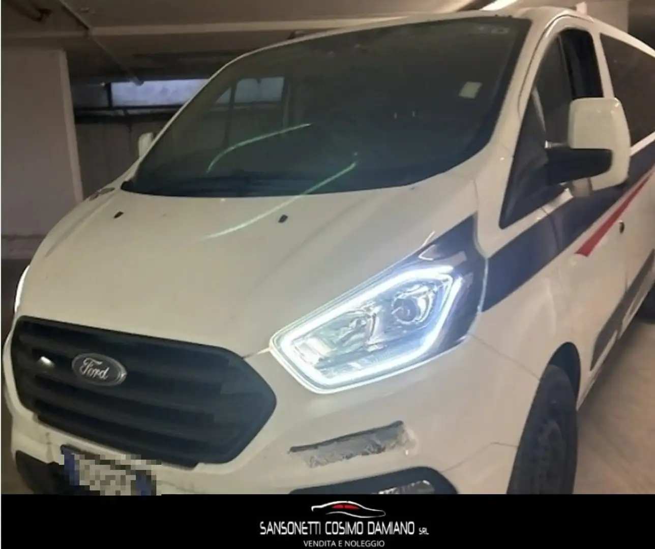 Ford Transit Custom 320 2.0 TDCi 130 L2H1 Furgone Trend 9 POSTI Blanc - 1
