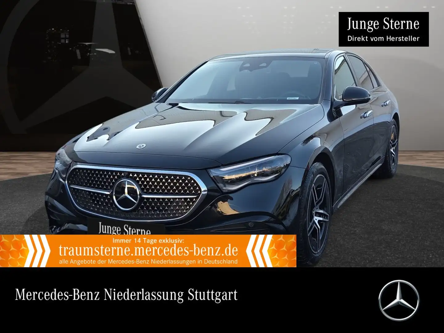 Mercedes-Benz E 300 e Hybrid AMG Fahrass 360° Burmester Distr. Schwarz - 1