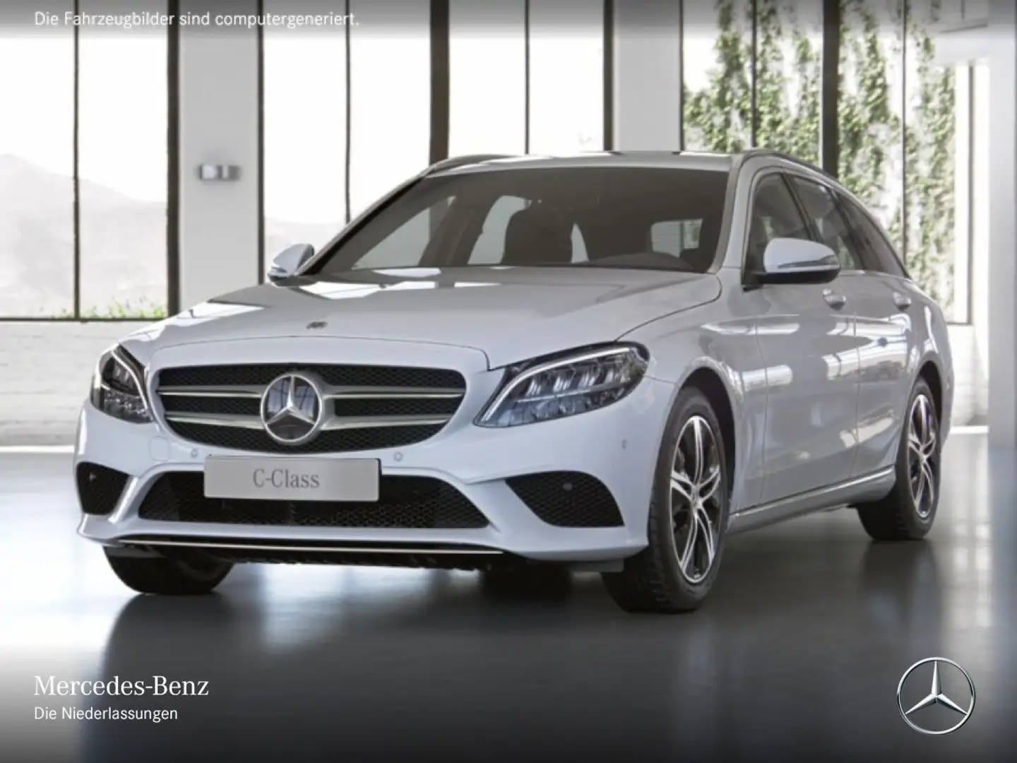 Mercedes-Benz C 220 d T 4M AVANTG+LED+KAMERA+KEYLESS+9G Weiß - 2