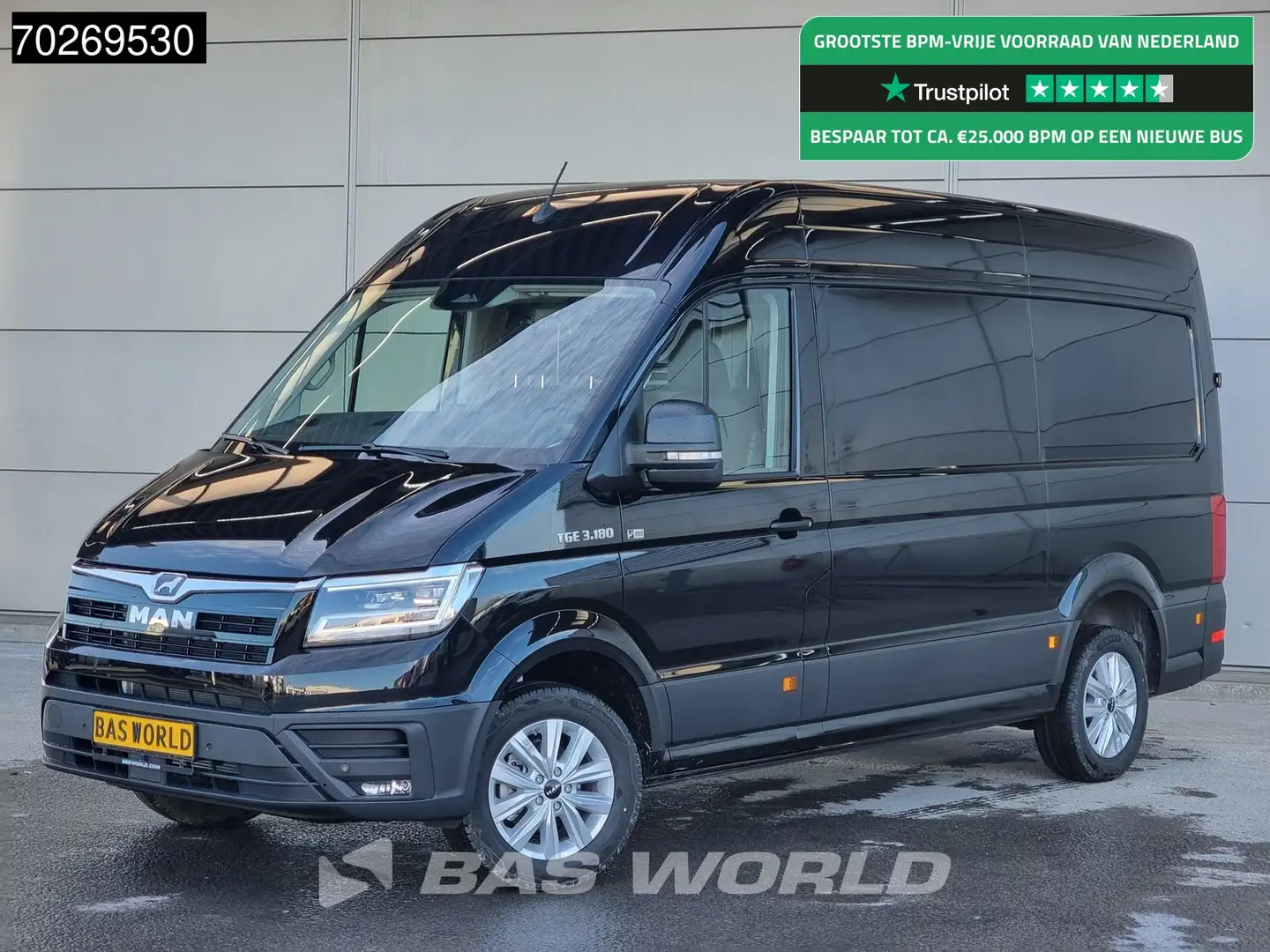MAN TGE 3.180 Automaat 2025 model Facelift L3H3 Navi CarPl Negru - 1