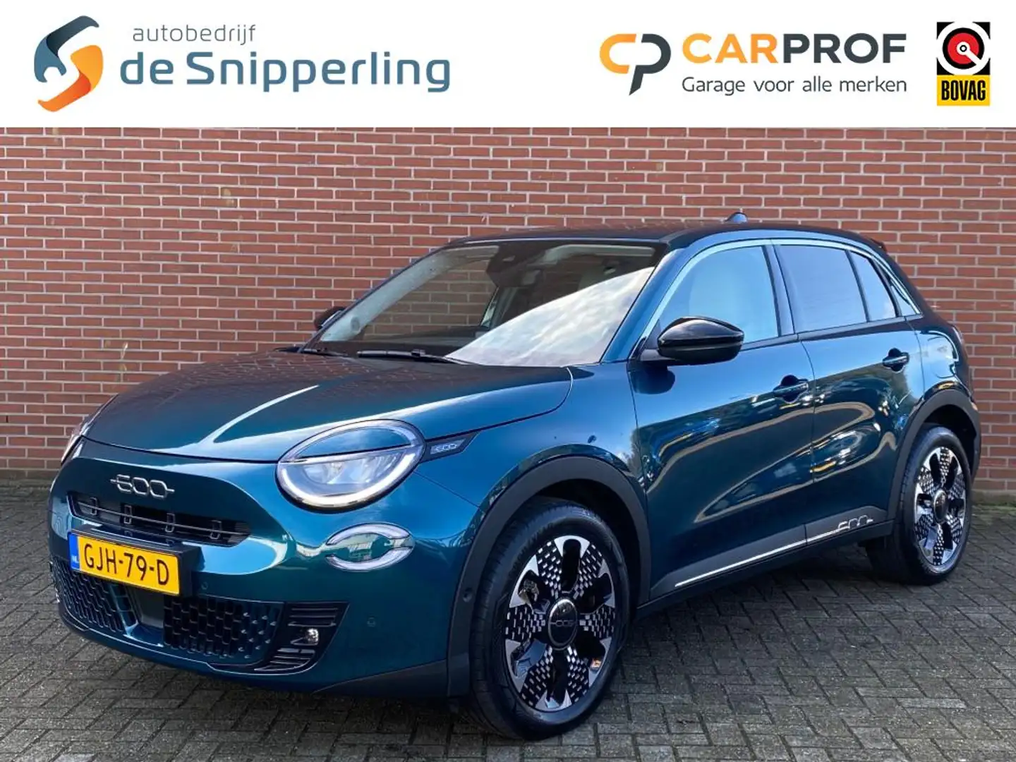 Fiat 600 LA PRIMA 54 KWH NAV ADAPT-CRUISE CARPLAY LMV STOEL Blauw - 1