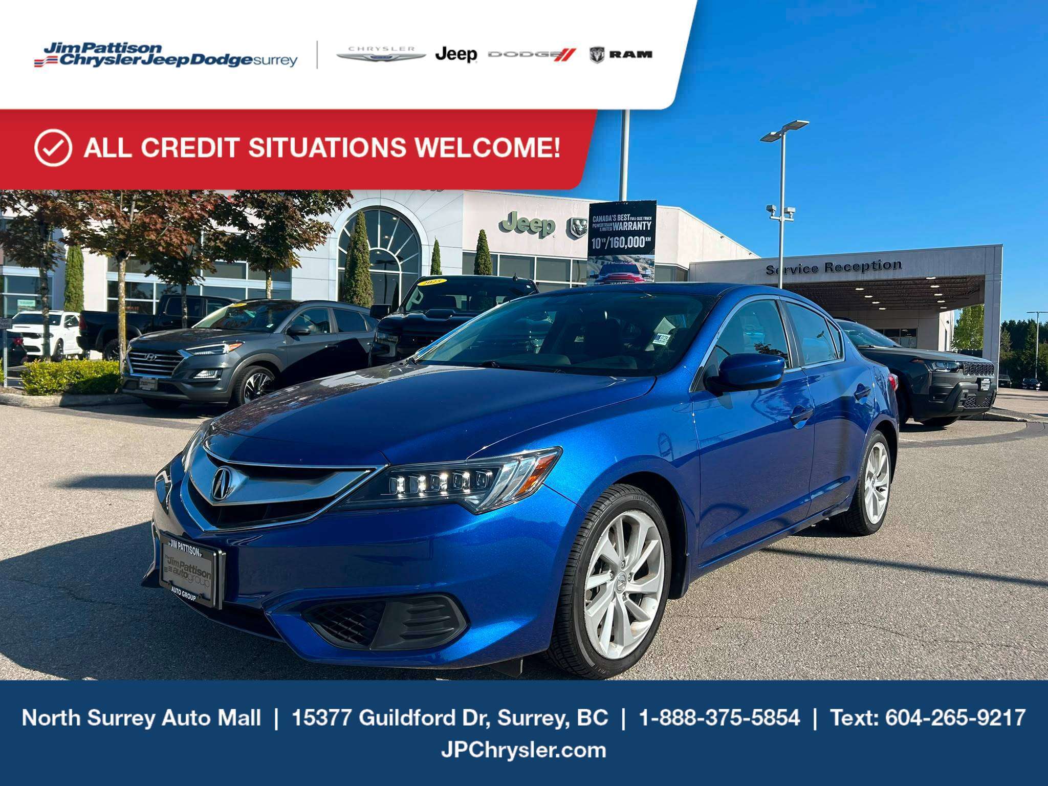 Blue 2018 Acura ILX Sedan Front-Wheel Drive Automatic
