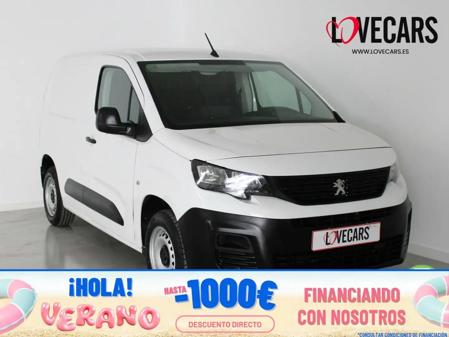Peugeot Partner STANDARD 600kg BlueHDi 75 S&S 5 Vel. MAN Wit - 1