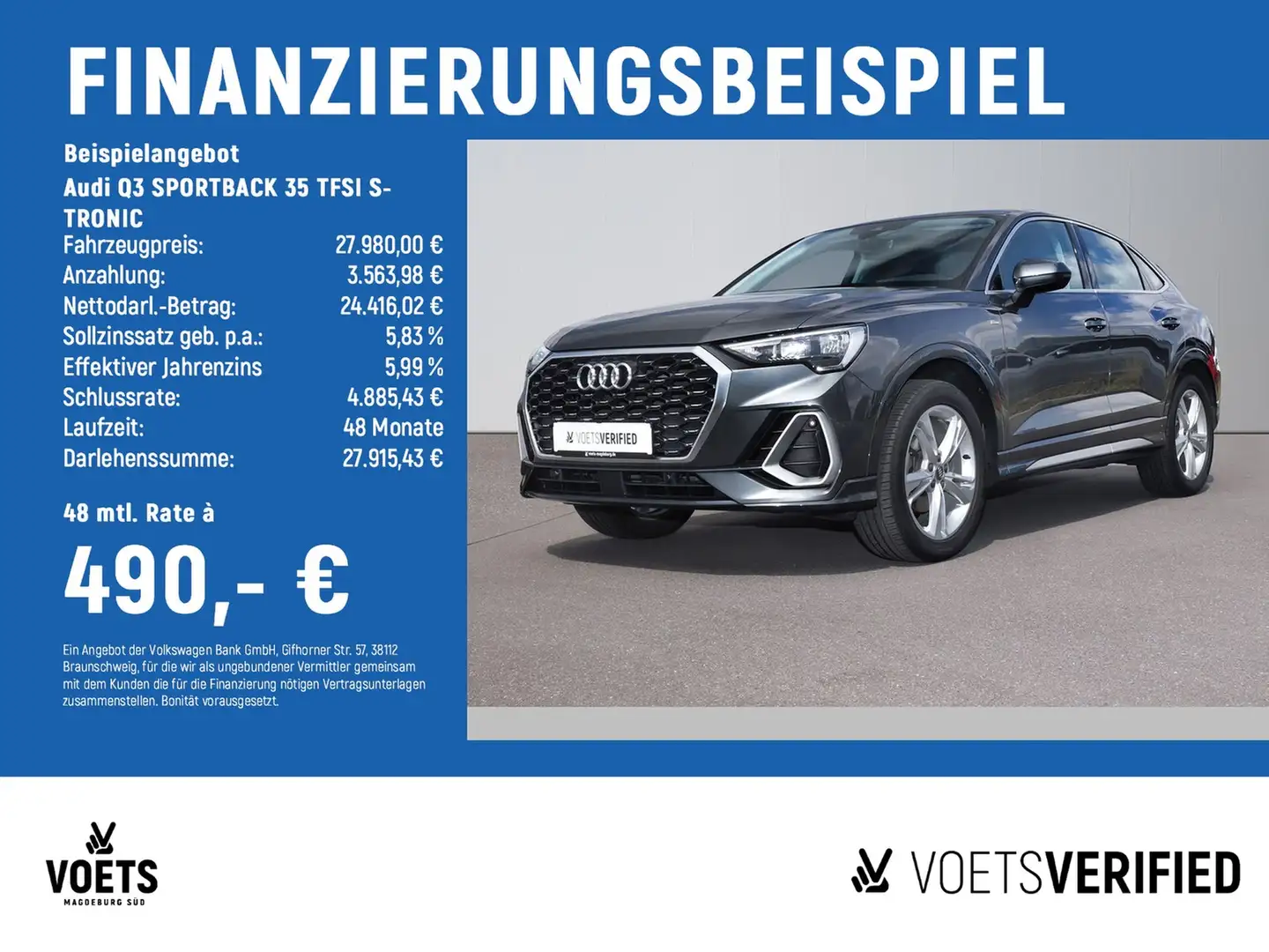 Audi Q3 SPORTBACK 35 TFSI S-TRONIC S-LINE+NAV+LED+AHK Gri - 2