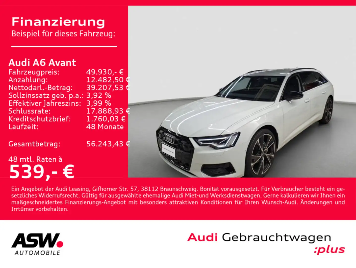 Audi A6 advanced 35TDI Stronic LED NAVI PDC AHK Weiß - 1