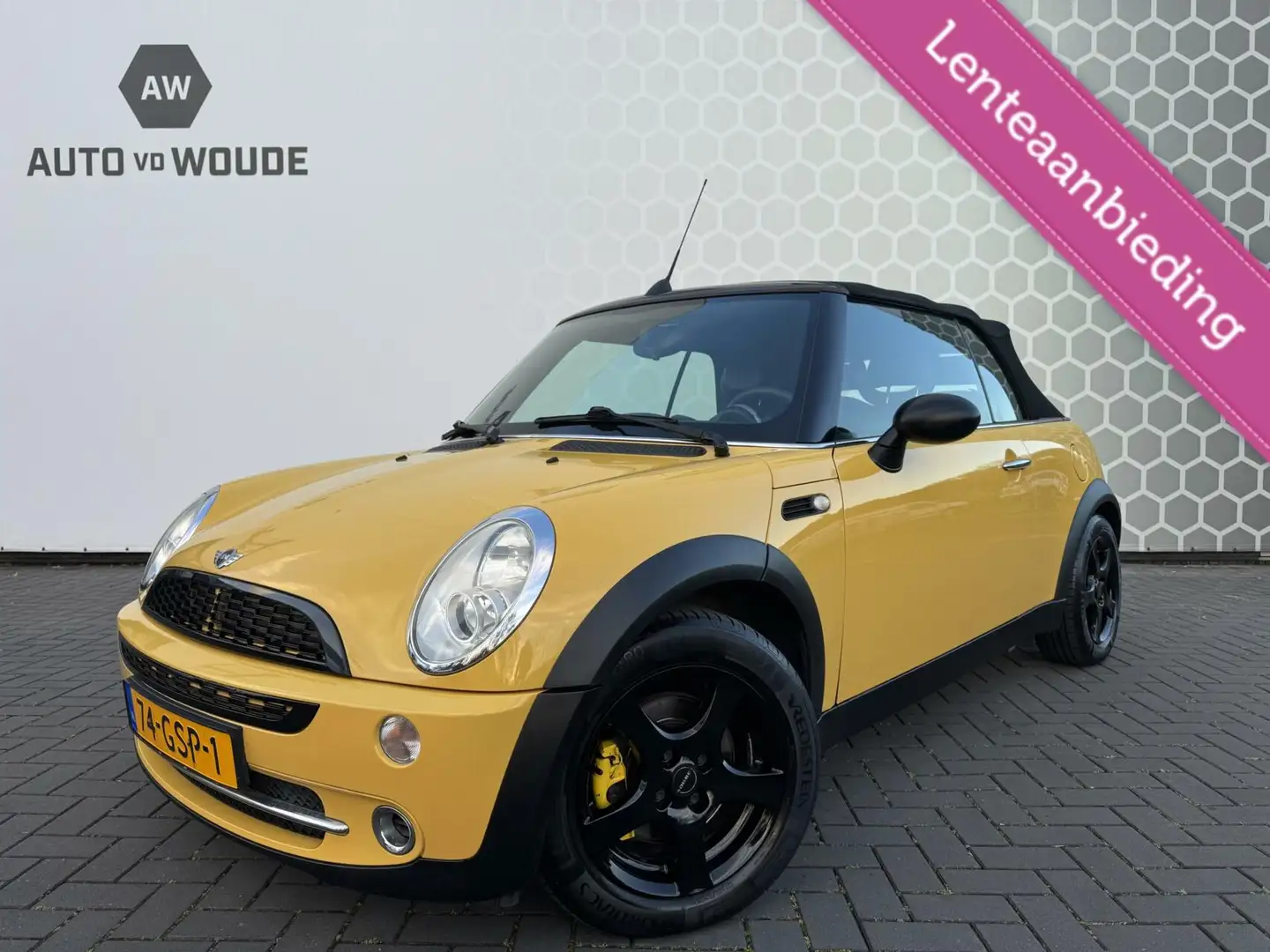 MINI One Cabrio 1.6 Pepper Cabrio 81000km lage km NAP! Жовтий - 1