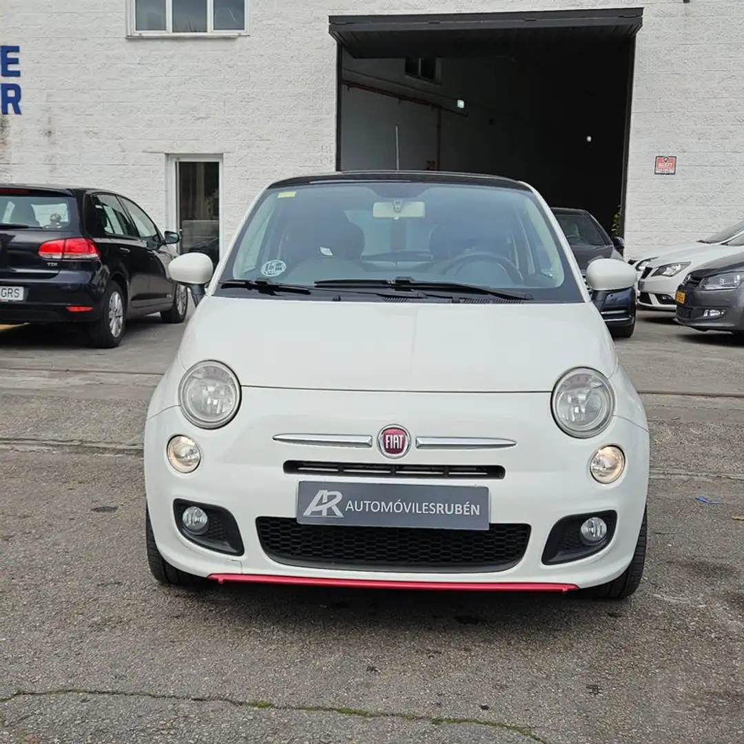 Fiat 500 1.3 16v Multijet 75 CV Lounge Weiß - 2