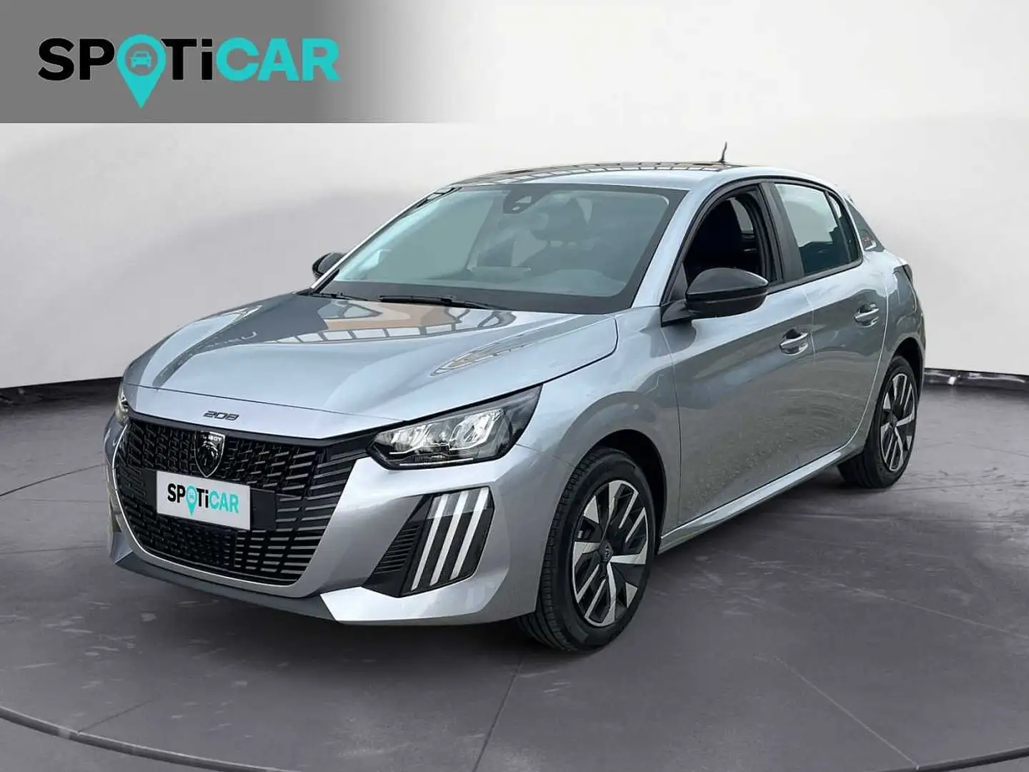 Peugeot 208 Hybrid 100 E-DCS6 Style Gris - 1