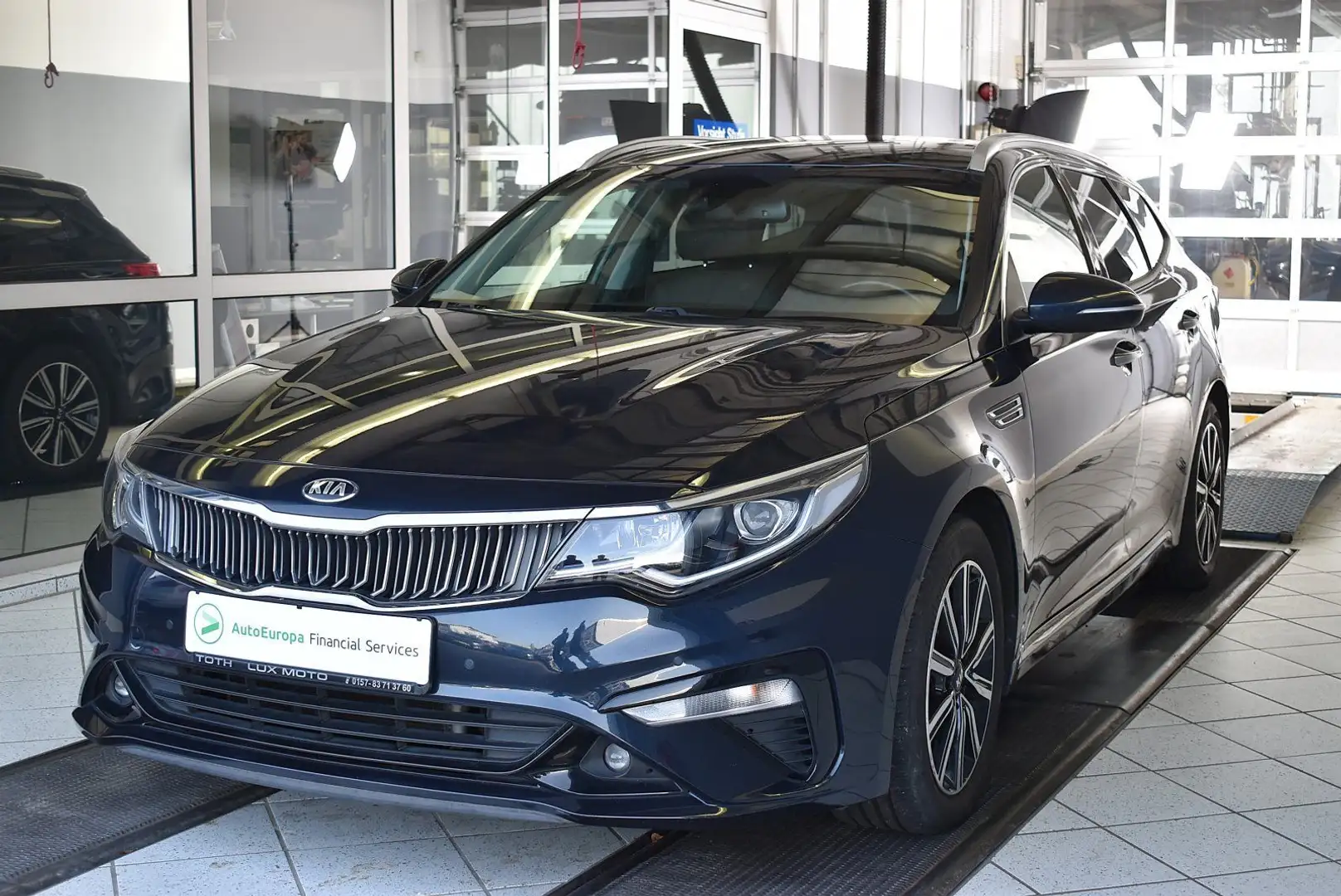 Kia Optima 1.6 CRDi Vision Leder*AHK*Kamera*ACC Blau - 1