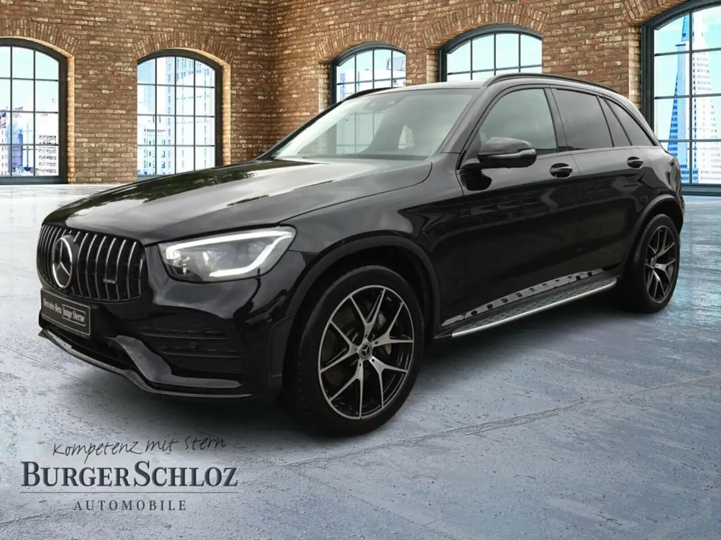 Mercedes-Benz GLC 400 d 4M AMG 360 ACC AHK AUT Akustikglas LED Schwarz - 1