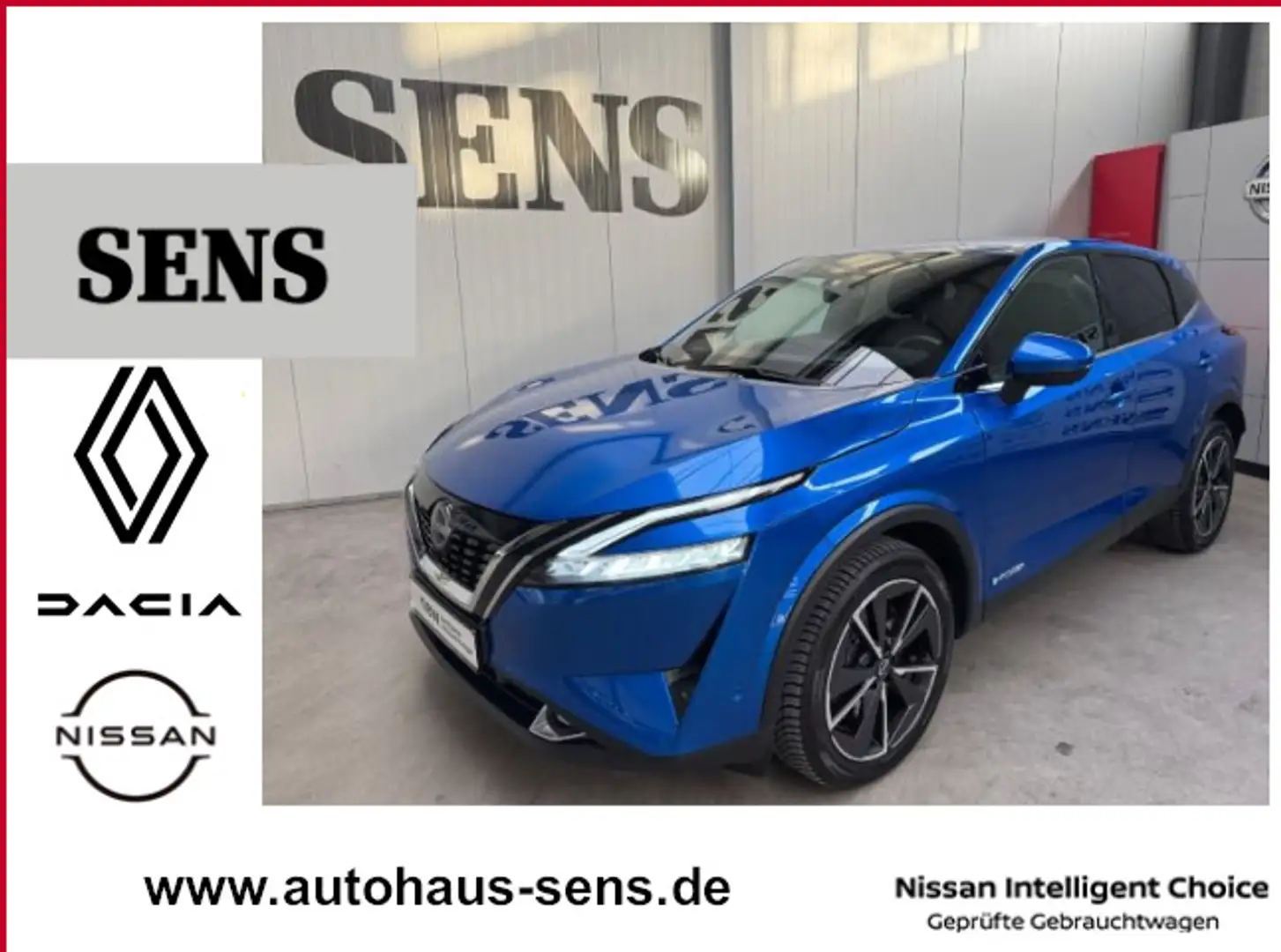 Nissan Qashqai 1.5 VC-T e-Power Tekna 190Ps *AHK-Fest; Blauw - 1
