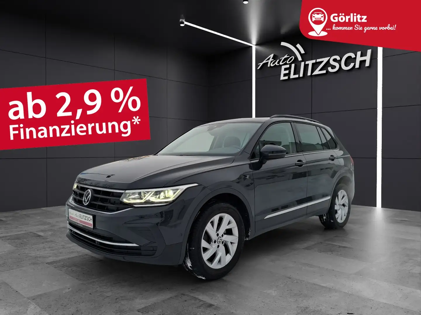 Volkswagen Tiguan TDI Life DSG 4M Standhzg Matrix Navi AID ACC Pa... Grau - 1