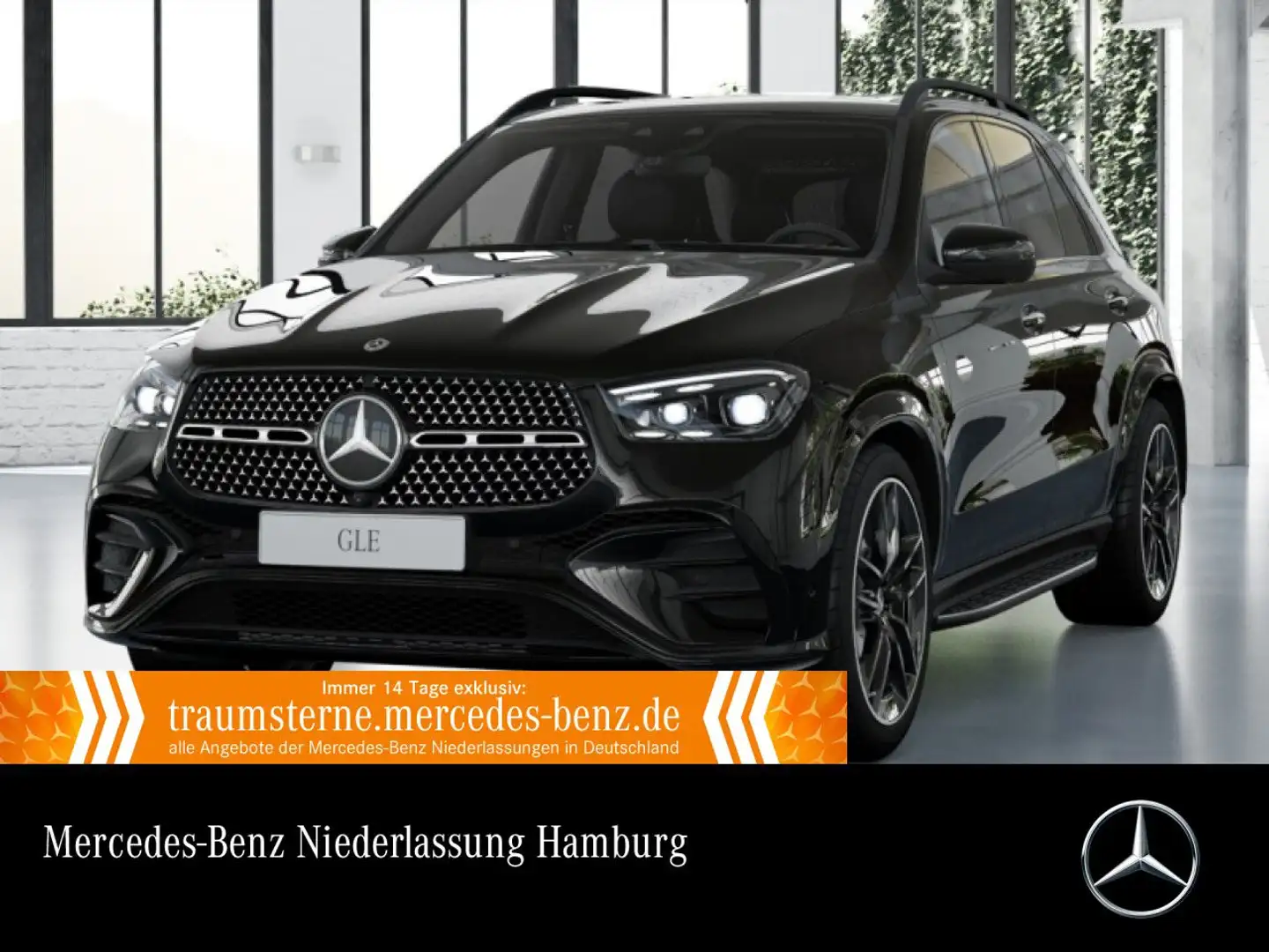 Mercedes-Benz GLE 450 d 4M AMG+NIGHT+PANO+360+AHK+MULTIBEAM+HUD Schwarz - 1