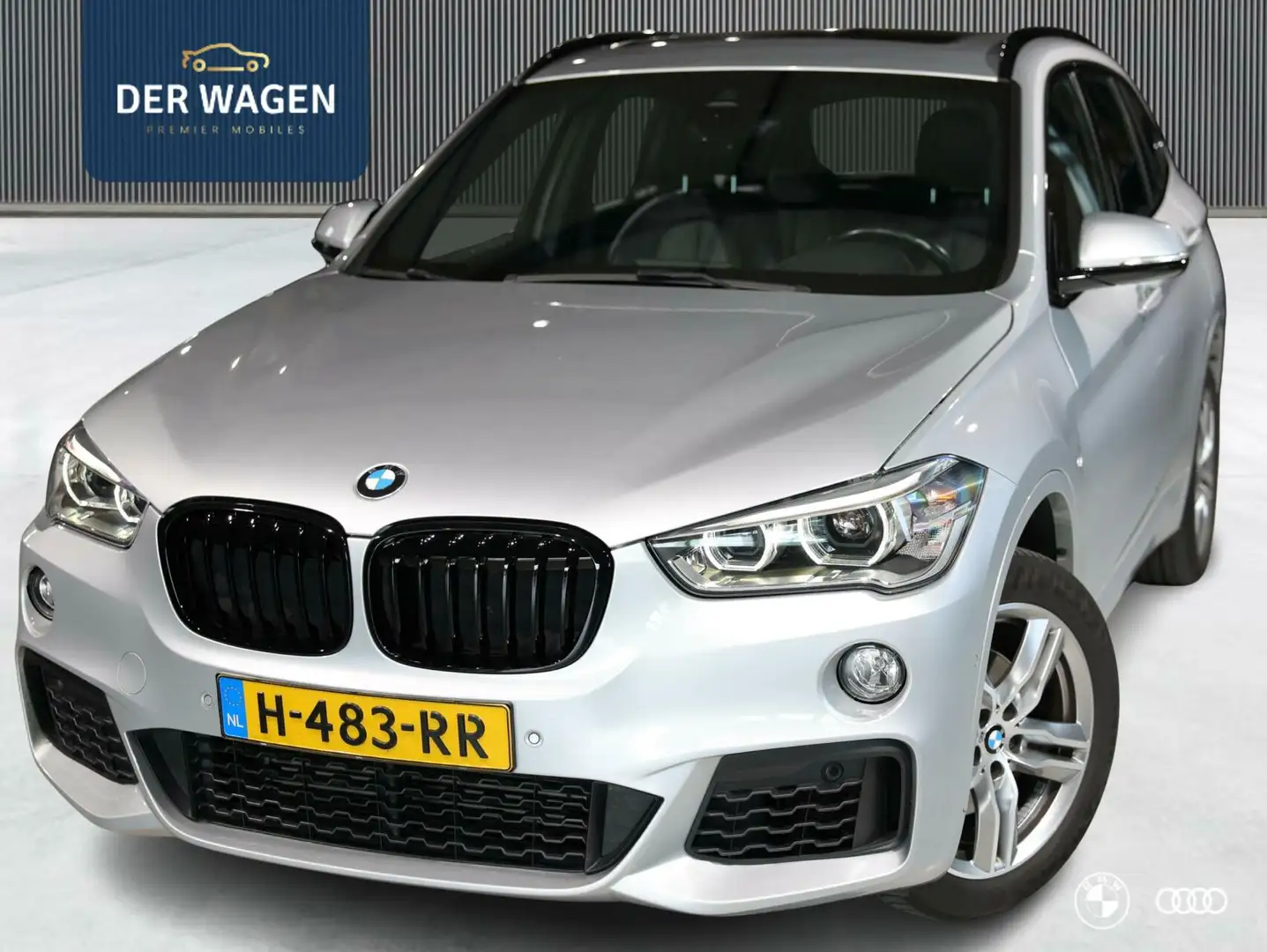 BMW X1 18i M SPORT / PANODAK / HEADUP / LEDER / DEALER ON Grijs - 1