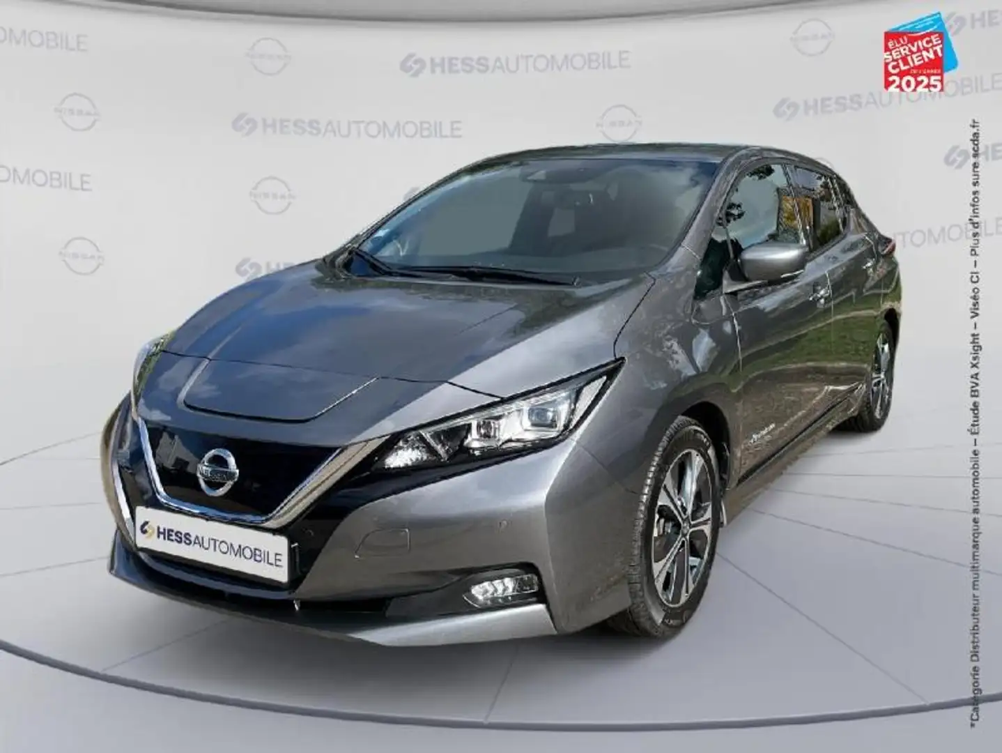 Nissan Leaf 150ch 40kWh Tekna 19 Sieges chauf/cuir Camera Bose Gris - 1