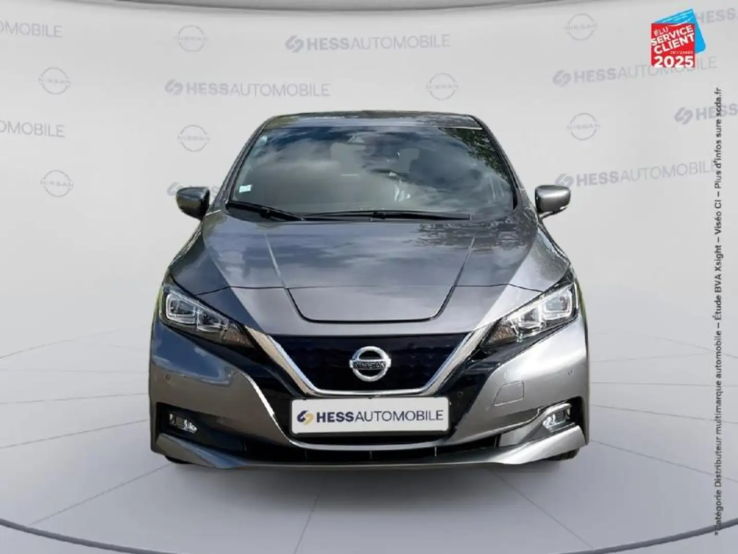 Nissan Leaf 150ch 40kWh Tekna 19 Sieges chauf/cuir Camera Bose Gris - 2