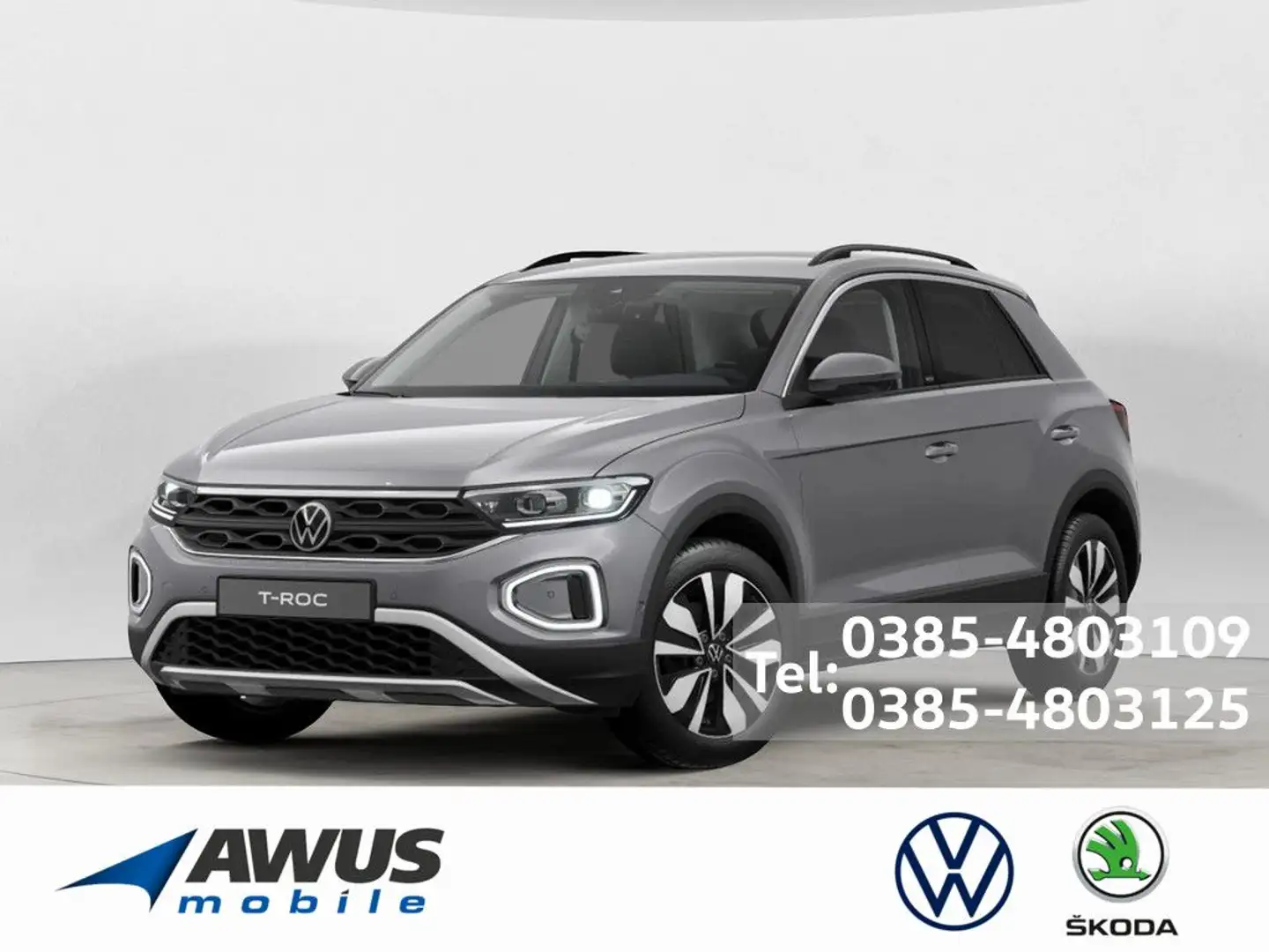 Volkswagen T-Roc 1.0TSI Move AHK Grau - 1