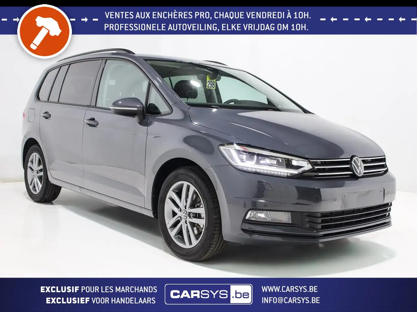 Volkswagen Touran 1.5 TSI 150 DSG - 7 PLACES LED - CALERA - CARPLAY Gris - 1