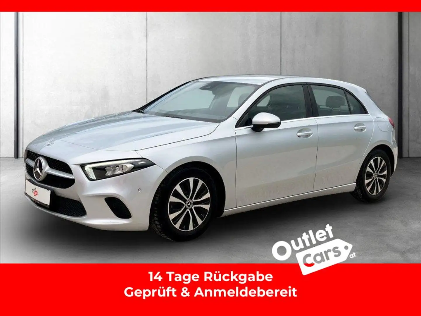 Mercedes-Benz A 200 d Style Aut. AHK+LED+RFK+LEDER+DIGITAL-TACHO Silber - 1