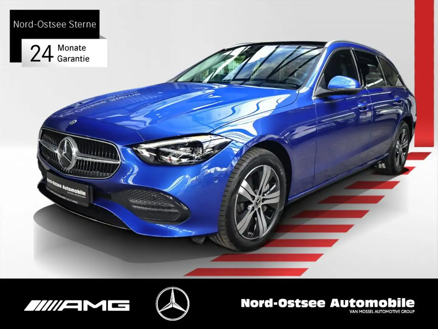 Mercedes-Benz C 300 de T 4M AVANTGARDE ADV.+ PANO AHK MEMORY Blauw - 1