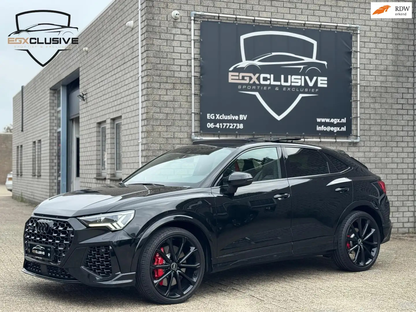 Audi RS Q3 RSQ3 Sportback TFSI QUATTRO PANO|B&O|RS ZETELS|ACC Zwart - 1