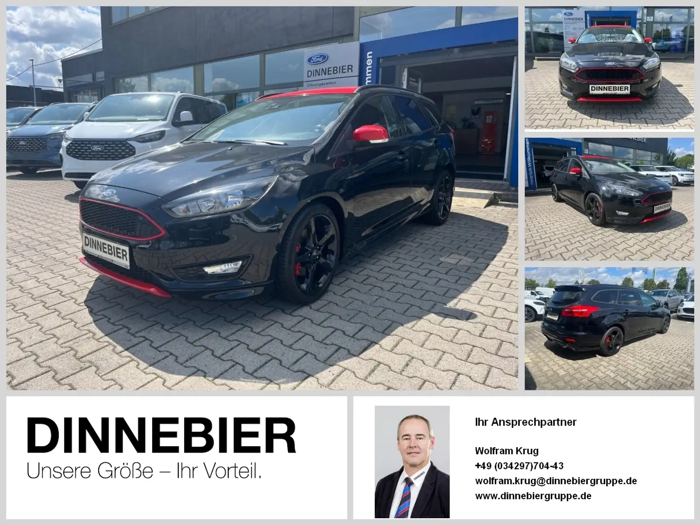 Ford Focus Sport 1.5 Winterpaket+Klimaautomatik Noir - 1