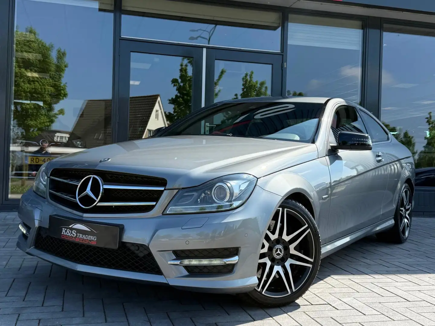 Mercedes-Benz C 250 Coupé Sport AMG Navi Xenon Led Leder Alcantara Szürke - 2