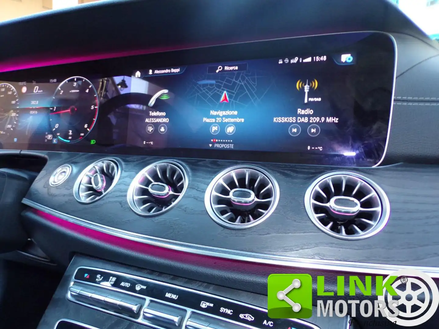Mercedes-Benz E 220 d Premium- Garanzia MB fino al 10/2025 Zwart - 2