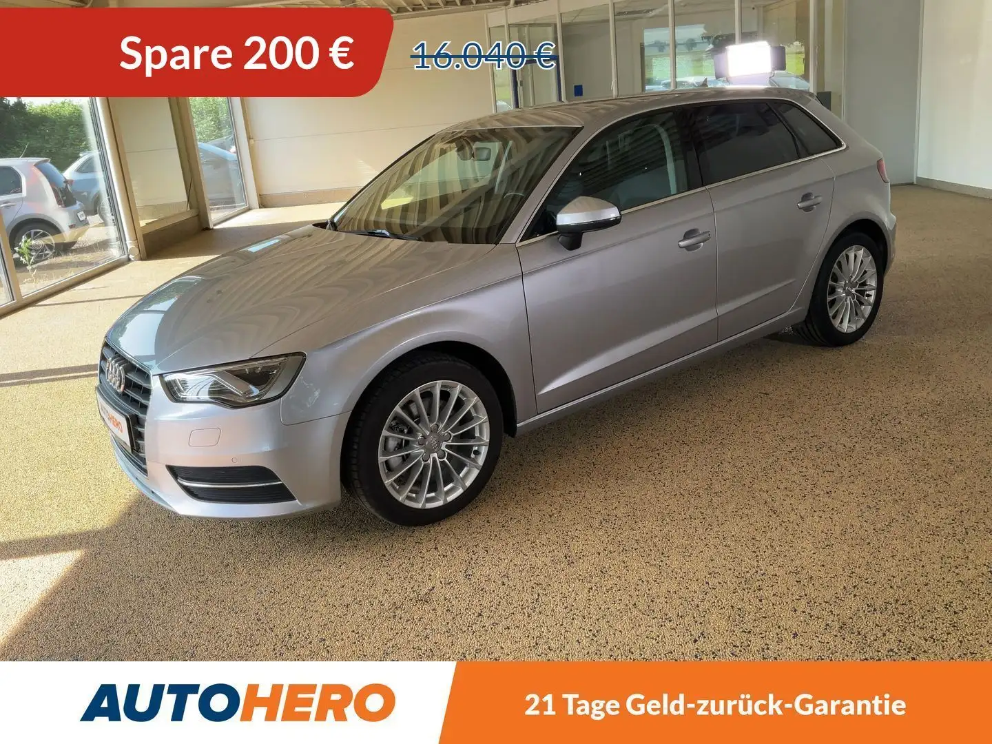 Audi A3 1.8 TFSI Ambiente*NAVI*TEMPO*LED*B&O*PDC*SHZ* Silber - 1