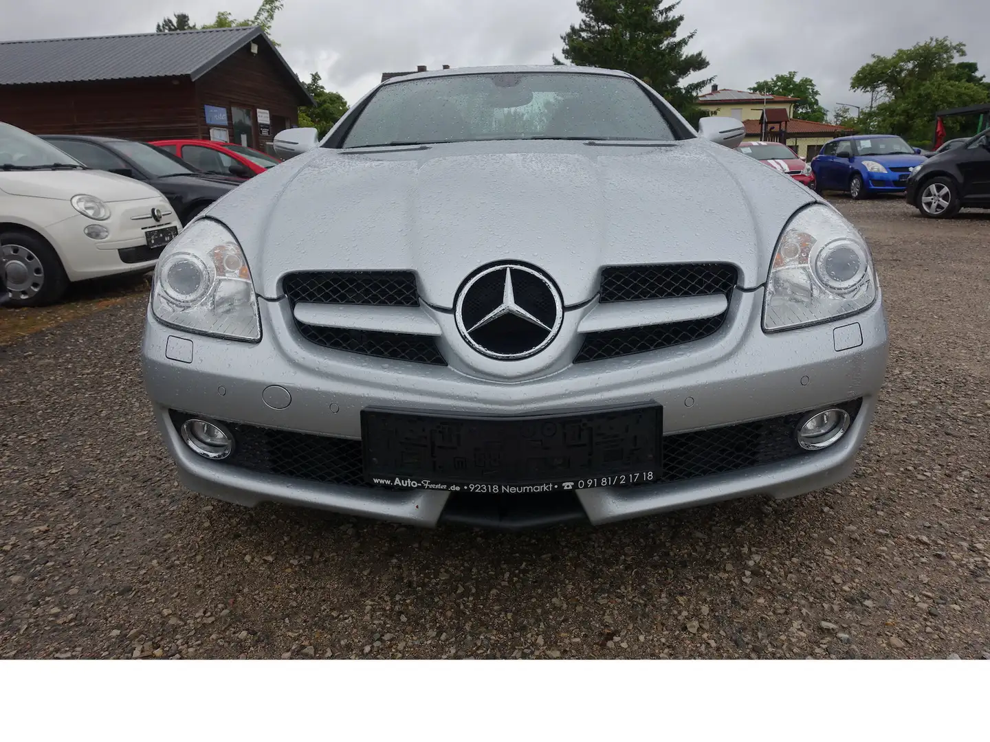 Mercedes-Benz SLK 200 Kompr. Airscarf Bi-Xenon PDC Leder Navi KD neu Silber - 2
