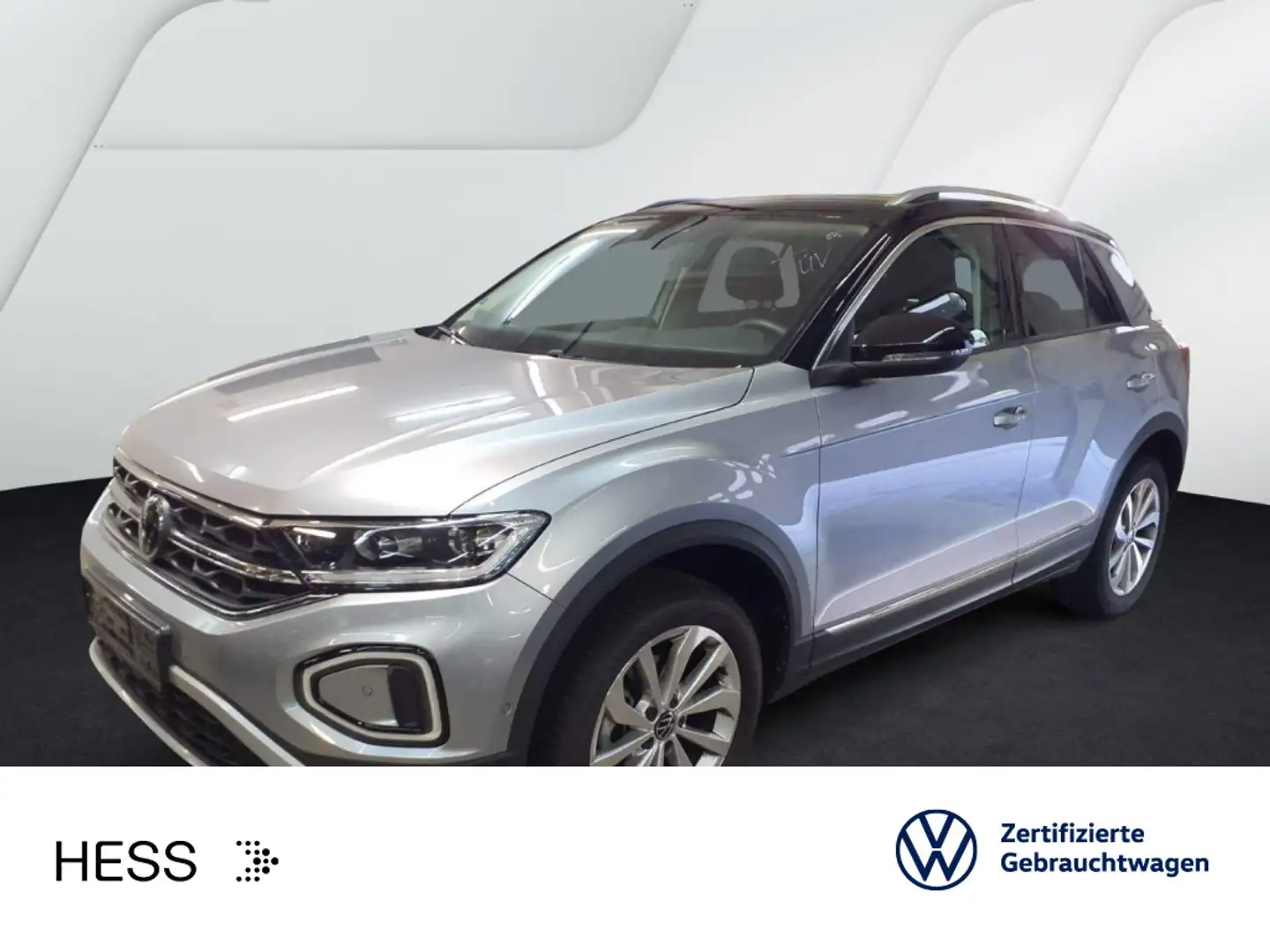 Volkswagen T-Roc T-ROC 1.5 TSI DSG STYLE*LED*AHK*PDC*SHZ*NAVI*KLI Silber - 1