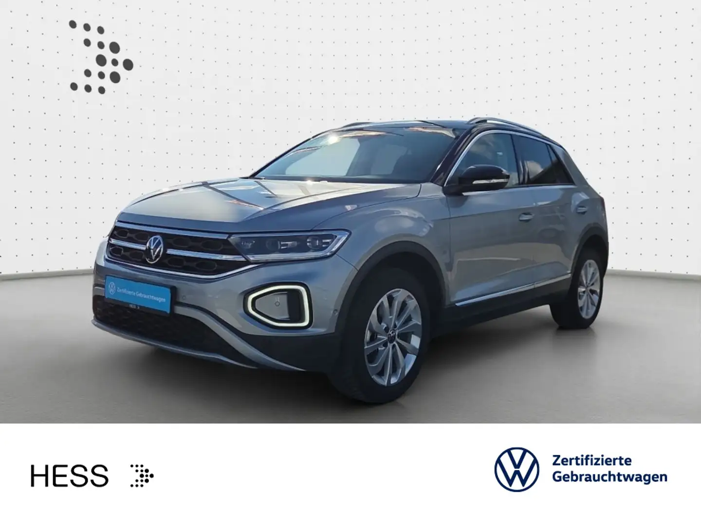 Volkswagen T-Roc T-ROC 1.5 TSI DSG STYLE*LED*AHK*PDC*SHZ*NAVI*KLI Argent - 1