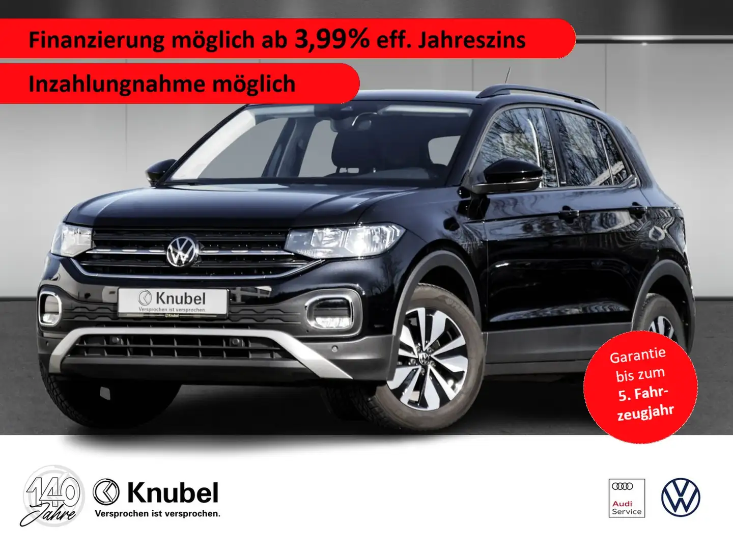 Volkswagen T-Cross MOVE 1.0 TSI DSG Navi App-Connect ACC RKamera Noir - 1