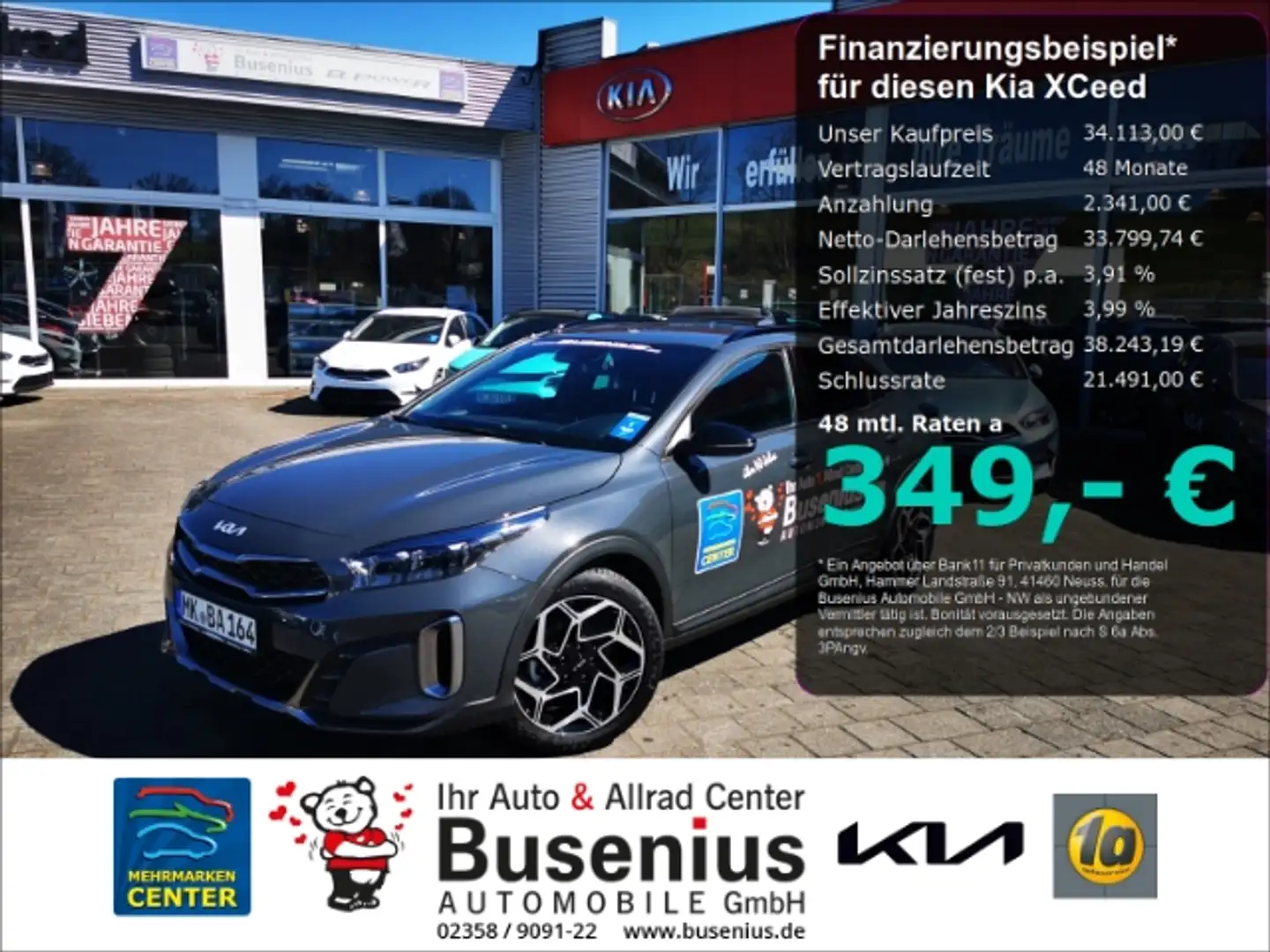 Kia XCeed 1.5T DCT GT-Line +Kamera+Sound+Navi Szürke - 1