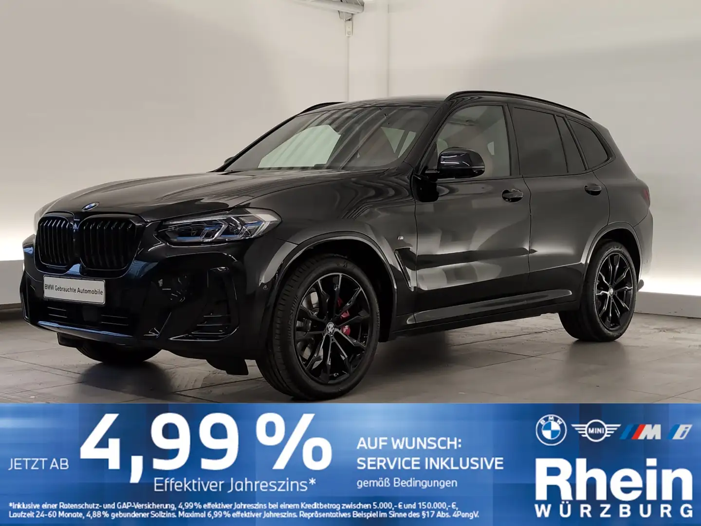 BMW X3 xDrive30i M Sport Navi/Laser/HuD/StandHz/Pano Schwarz - 1