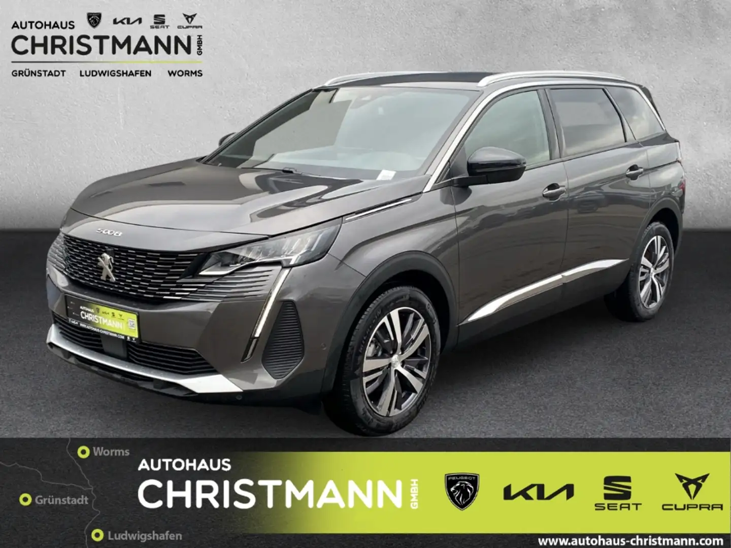 Peugeot 5008 Allure Pack 1.2 PureTech 130 EU6d 7-Sitzer Grau - 1
