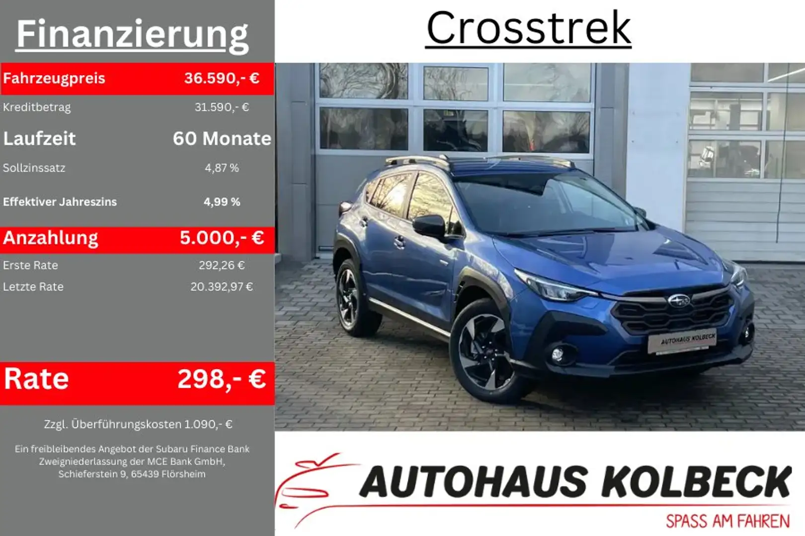 Subaru Crosstrek 2.0ie Lineartronic Comfort MY25 Blau - 1