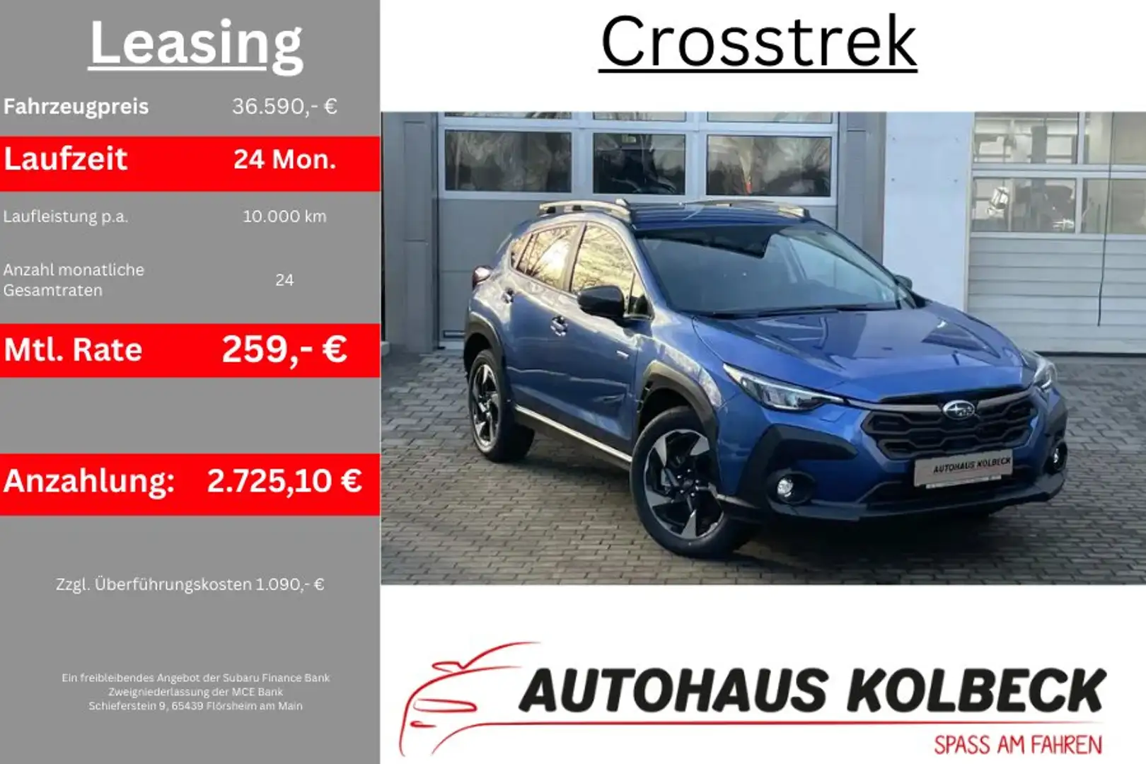 Subaru Crosstrek 2.0ie Lineartronic Comfort MY25 Blau - 2