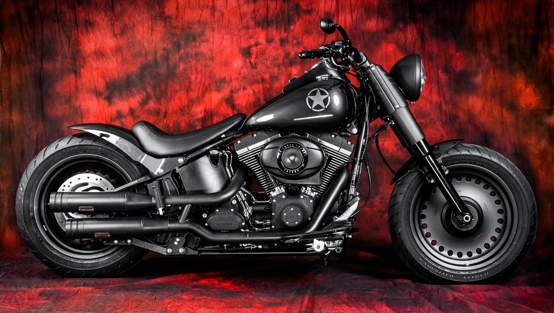 Harley-Davidson Fat Boy S-Umbau - KessTech oder Jekill & Hyde Zwart - 1