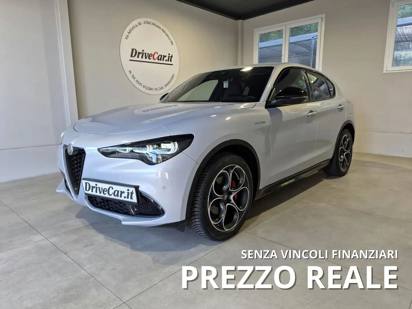 Alfa Romeo Stelvio VELOCE Q4 AT8 2.2 MTJ 210CV TOTAL BLACK C20" Gris - 1