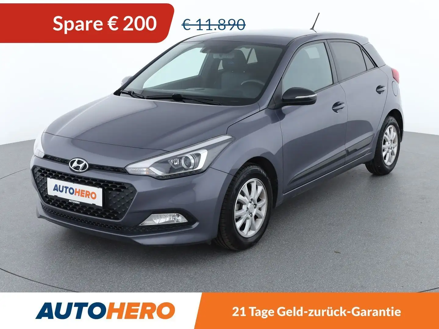 Hyundai i20 1.2 Go *BT*KLIMA*PDC* Grau - 1
