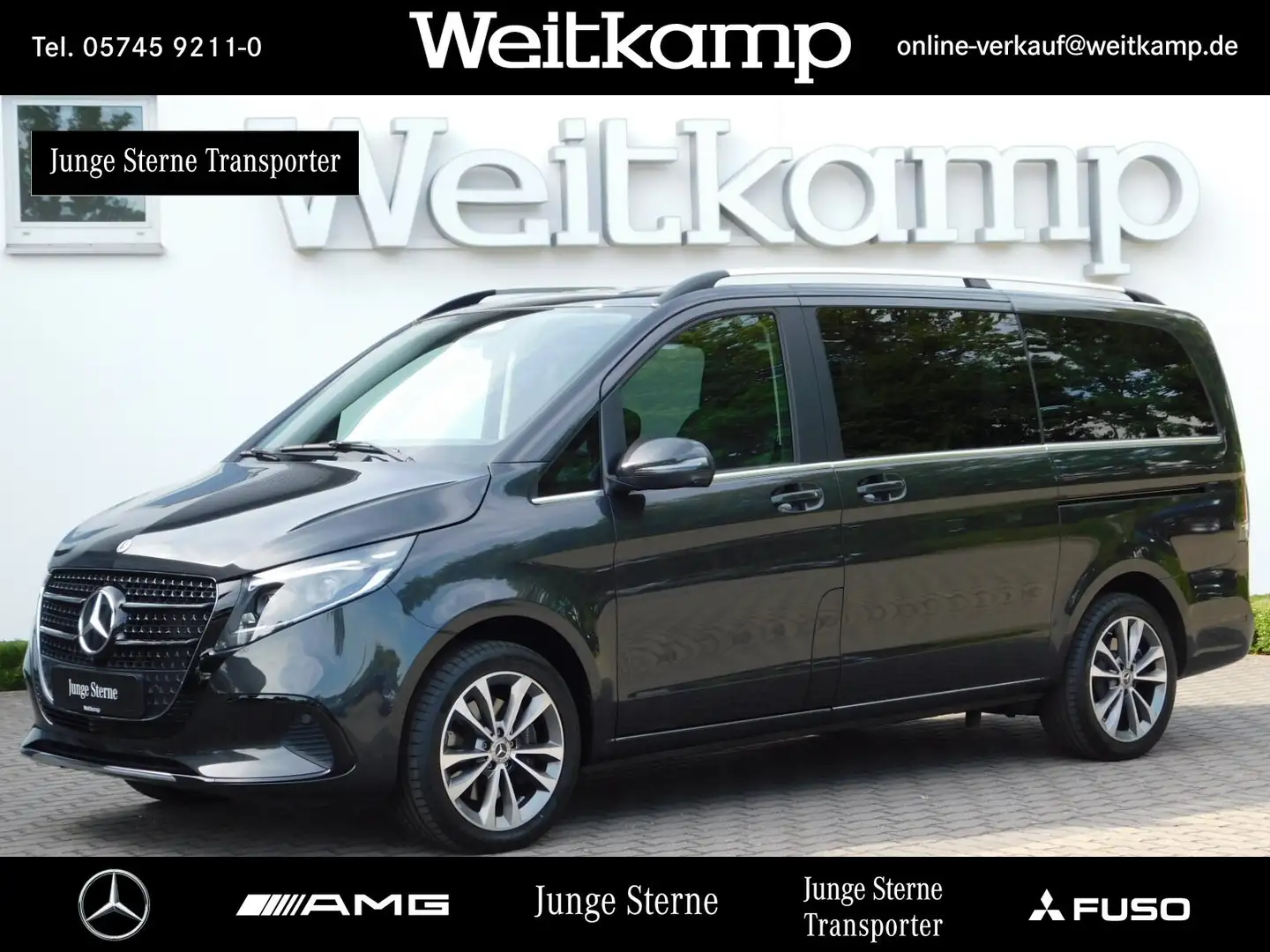 Mercedes-Benz V 300 V 300 d 4M AVANT. Lang LED+STHZ+AHK+360°+BURMES. Grijs - 1