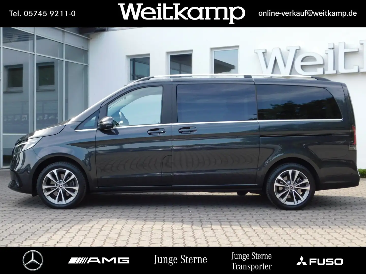 Mercedes-Benz V 300 V 300 d 4M AVANT. Lang LED+STHZ+AHK+360°+BURMES. Grijs - 2